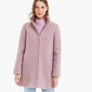 Jcrew Lodge Coat in Cotton Candy Pink size 10 Wool